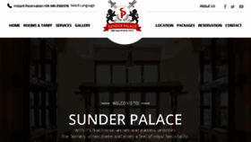 What Sunderpalace.com website looked like in 2018 (5 years ago)
