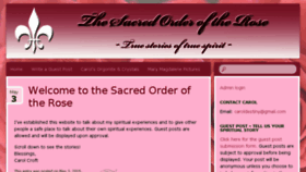 What Sacredorderoftherose.com website looked like in 2018 (5 years ago)