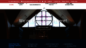 What Saintpaulseneca.org website looked like in 2018 (5 years ago)