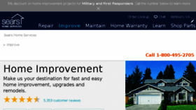 What Searshomeimprovements.com website looked like in 2018 (5 years ago)