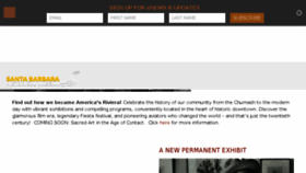What Santabarbaramuseum.com website looked like in 2018 (5 years ago)