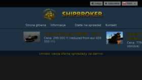 What Shipbroker.pl website looked like in 2018 (5 years ago)