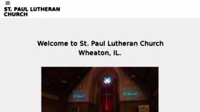 What Stpaulwheaton.org website looked like in 2018 (5 years ago)