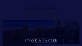 What Stoneandbaxter.com website looked like in 2018 (5 years ago)