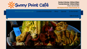 What Sunnypointcafe.com website looked like in 2018 (5 years ago)