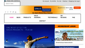 What Sinussurvival.com website looked like in 2018 (5 years ago)
