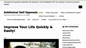 What Subliminalselfhypnosis.com website looked like in 2018 (5 years ago)