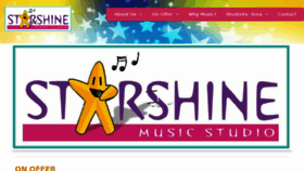 What Starshinemusic.com.au website looked like in 2018 (5 years ago)