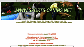 What Sports-canins.net website looked like in 2018 (5 years ago)