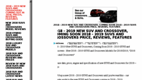 What Suvsandcrossovers.com website looked like in 2018 (5 years ago)
