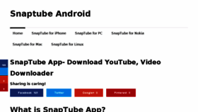 What Snaptubeandroid.com website looked like in 2018 (5 years ago)