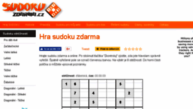 What Sudokuzdarma.cz website looked like in 2018 (5 years ago)