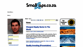 What Smallcaps.co.za website looked like in 2018 (5 years ago)