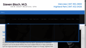 What Skindeepmedicalspa.com website looked like in 2018 (5 years ago)