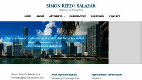 What Simonreedlaw.com website looked like in 2018 (5 years ago)