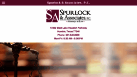 What Spurlocklaw.com website looked like in 2018 (5 years ago)