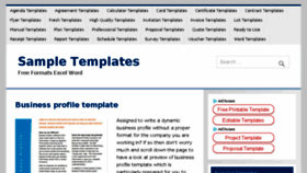 What Samplestemplates.org website looked like in 2018 (5 years ago)