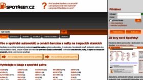 What Spotreby.cz website looked like in 2018 (5 years ago)