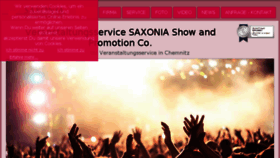 What Saxonia-show.de website looked like in 2018 (5 years ago)
