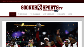 What Soonersports.tv website looked like in 2018 (5 years ago)