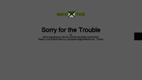 What Sendxmail.com website looked like in 2018 (5 years ago)