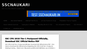What Sscnaukari.in website looked like in 2018 (5 years ago)