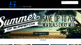 What Surfstow.com website looked like in 2018 (5 years ago)