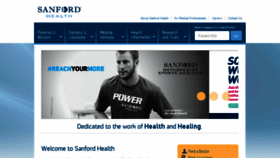 What Sanfordhealth.org website looked like in 2018 (5 years ago)