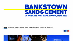 What Sandcement.com.au website looked like in 2018 (5 years ago)