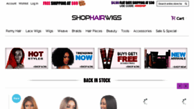What Shophairwigs.com website looked like in 2018 (5 years ago)