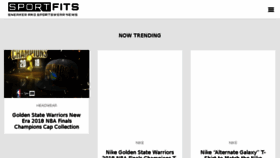 What Sportfits.com website looked like in 2018 (5 years ago)