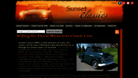 What Sunsetclassics.com website looked like in 2018 (5 years ago)