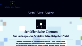 What Schuessler-salze-zentrum.de website looked like in 2018 (5 years ago)