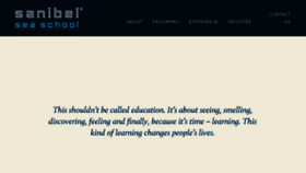 What Sanibelseaschool.org website looked like in 2018 (6 years ago)