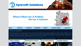 What Syncroft.com website looked like in 2018 (5 years ago)