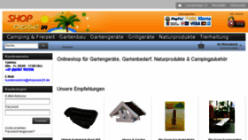 What Shopoase24.de website looked like in 2018 (5 years ago)