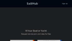 What Salthub.com website looked like in 2018 (5 years ago)