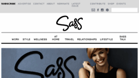 What Sassmagazine.com website looked like in 2018 (5 years ago)