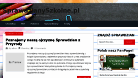 What Sprawdzianyszkolne.pl website looked like in 2018 (5 years ago)