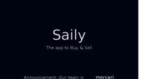 What Saily.co website looked like in 2018 (5 years ago)