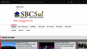 What Sbcsul.com.br website looked like in 2018 (5 years ago)