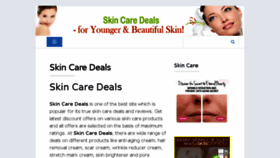 What Skincaredeals.org website looked like in 2018 (5 years ago)