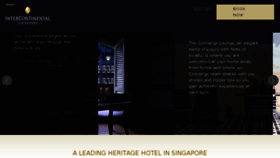 What Singapore.intercontinental.com website looked like in 2018 (5 years ago)