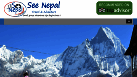 What See-nepal.com website looked like in 2018 (5 years ago)