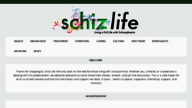 What Schizlife.com website looked like in 2018 (5 years ago)