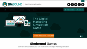 What Simbound.com website looked like in 2018 (5 years ago)