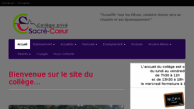What Sacrecoeurannonay.fr website looked like in 2018 (5 years ago)