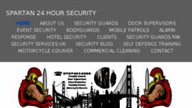 What Spartan24hoursecurity.com website looked like in 2018 (5 years ago)