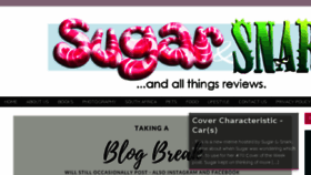 What Sugarandsnark.co.za website looked like in 2018 (5 years ago)