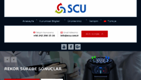 What Scu.com.tr website looked like in 2018 (5 years ago)